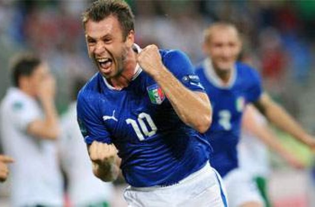 Euro 2012: Italia invinge Irlanda in ultimul meci din Grupa C