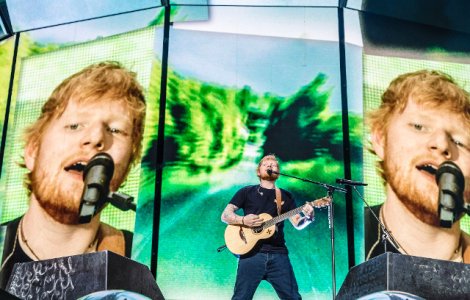 Imagini de la concertul sustinut de Ed Sheeran in Romania. 50.000 de spectatori au cantat pe Arena Nationala/ FOTO