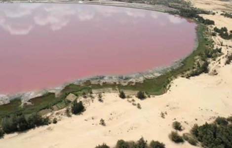  Foto  Lacul Retba, lacul ROZ din Senegal