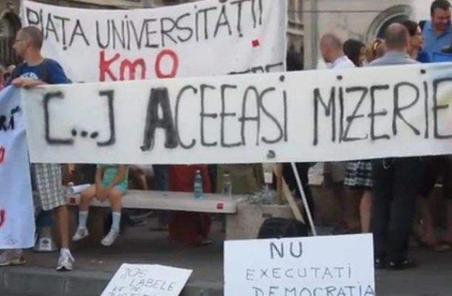 Revenirea protestelor in Piata Universitatii si Piata Victoriei