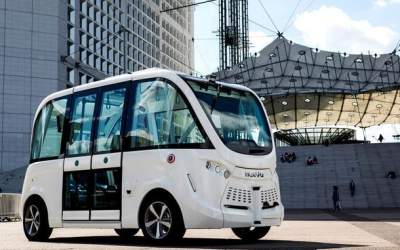 Un vehicul autonom fara sofer...