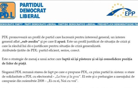 Atac la PD-L prin intermediul unui fals document de strategie anti-PSD si PNL