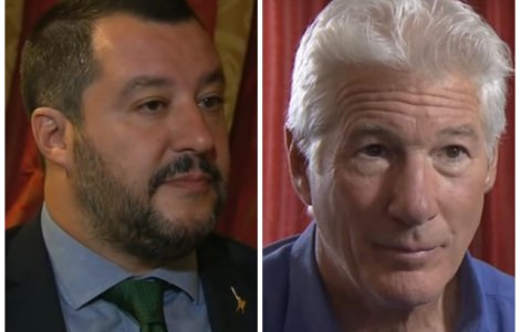 Salvini il invita pe Richard Gere sa-i gazduiasca in vilele sale pe cei 160 de migrantii blocati pe o nava