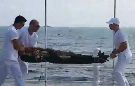 Un militar american a lesinat in timpul discursului tinut de Klaus Iohannis de Ziua Marinei / VIDEO