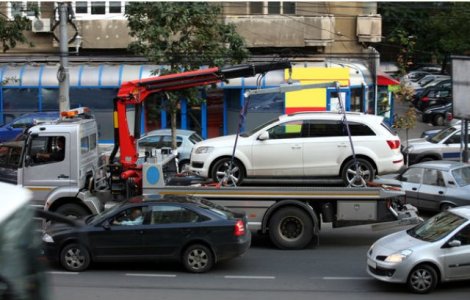 Masinile parcate neregulamentar vor fi ridicate incepand de saptamana viitoare, in Bucuresti