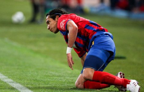 Dayro Moreno, trimis in tribuna de Becali