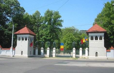 Ioan Ghise protesteaza in fata Palatului Cotroceni