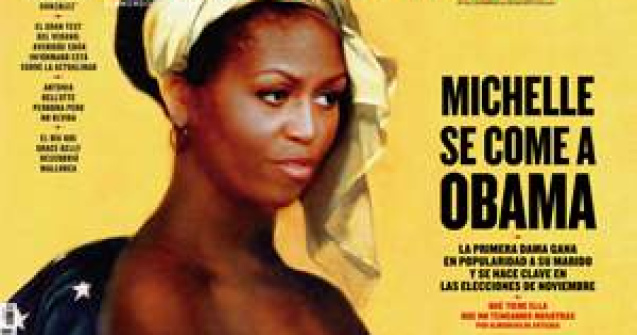 Publicatie spaniola: Chipul Primei Doamne a Americii pe trupul unei sclave