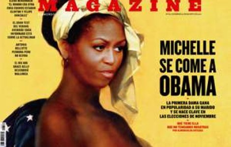 Publicatie spaniola: Chipul Primei Doamne a Americii pe trupul unei sclave