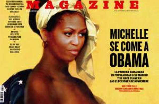 Publicatie spaniola: Chipul Primei Doamne a Americii pe trupul unei sclave