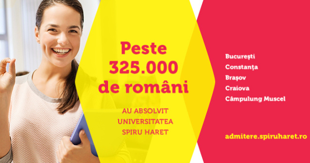 De aproape trei decenii, Universitatea Spiru Haret este lider in domeniul invatamantului privat din Romania