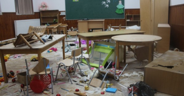 Trei copii au distrus o scoala din Clejani, enervati de o jucarie care canta