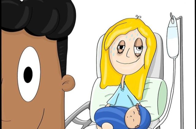 10+ ilustratii amuzante ce redau perfect viata mamelor care au copii mici