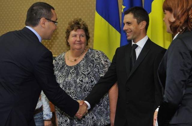 Sportivul Eduard Carol Novak, premiat de Victor Ponta