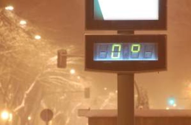 S-a inregistrat prima temperatura negativa a anului, minus 2 grade Celsius