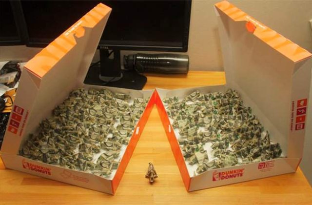 [VIDEO] Un american si-a platit amenda cu... porcusori de hartie