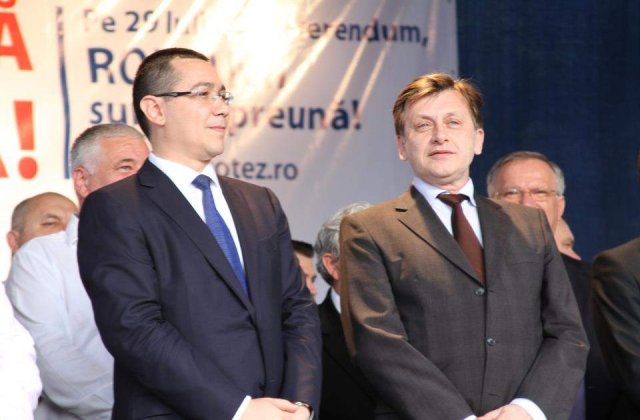 Liderii USL se ciondanesc cu Basescu, dupa intoarcerea lui de la Bruxelles