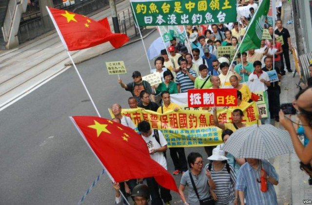 Protestele chinezilor impotriva Japoniei au ajuns si in Romania