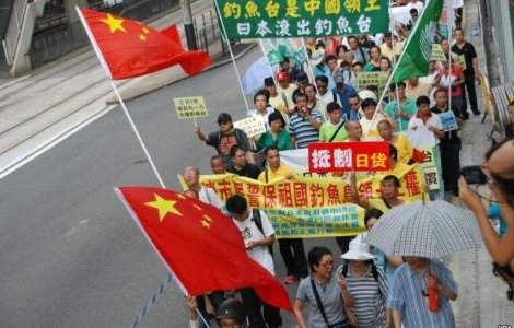 Protestele chinezilor impotriva Japoniei au ajuns si in Romania