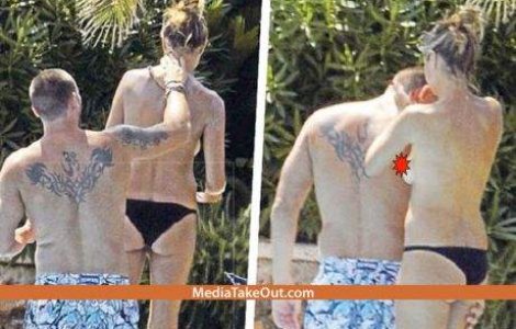 Paparazzi din boscheti: Poze cu Heidi Klum topless au ajuns in presa