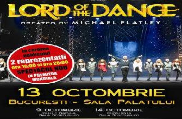 Noul spectacol Lord Of The Dance, in premiera mondiala in Romania