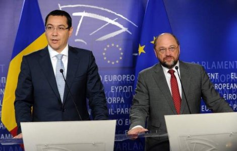 Ponta, despre intalnirea cu Shulz: L-am asigurat ca Romania a trecut de criza politica