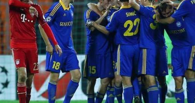 BATE Borisov furnizeaza surpriza etapei in Liga Campionilor