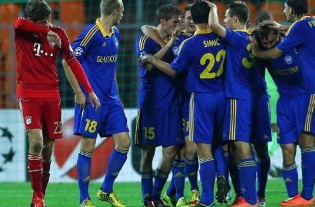 BATE Borisov furnizeaza surpriza etapei in Liga Campionilor
