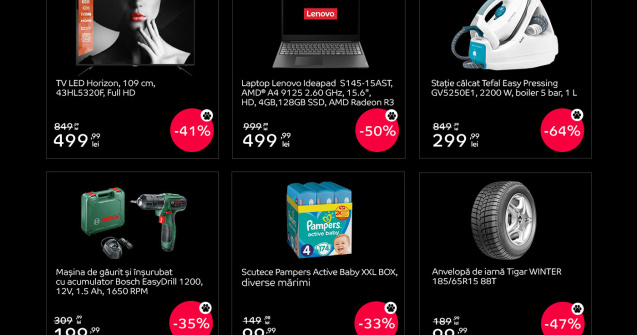 eMAG - noi produse la reducere de Black Friday