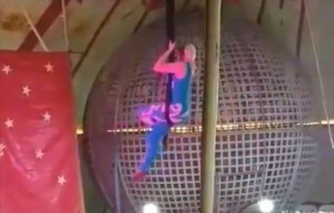 Accident la circ in Hunedoara: Acrobata de 19 ani din Budapesta, ranita grav dupa ce a cazut de la inaltime/ VIDEO