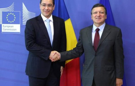 Barroso a ajuns la Guvern pentru a discuta cu Ponta