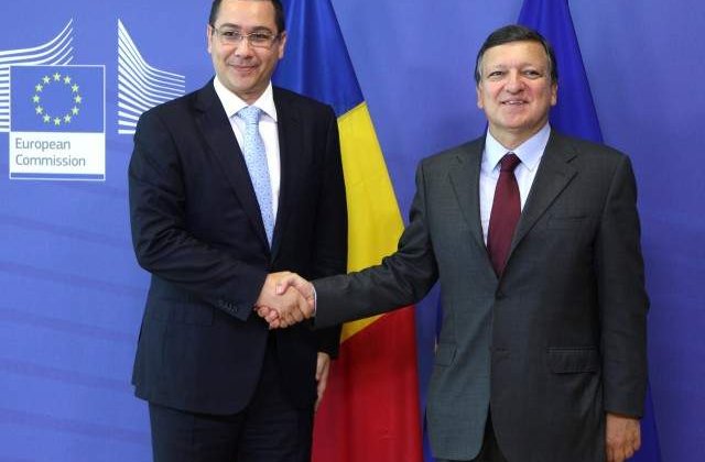 Barroso a ajuns la Guvern pentru a discuta cu Ponta