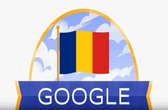Ziua Nationala a Romaniei, marcata de Google printr-un doodle special