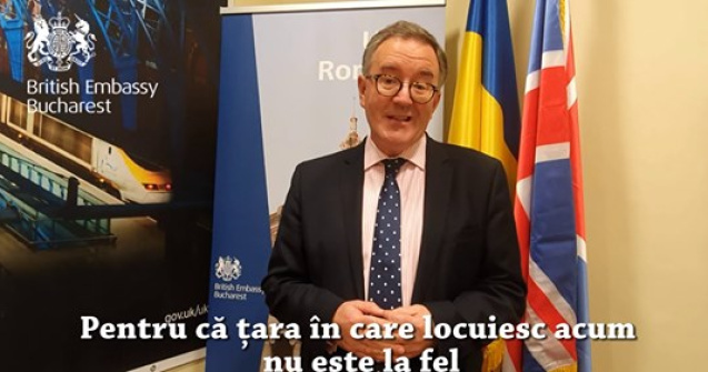 Ambasadorul Marii Britanii, mesaj de Ziua Nationala: Sper ca avantajele pe care le-ati dobandit sa fie continuate