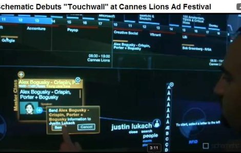 VIDEO: TouchWall la Cannes Lion 2009
