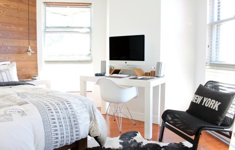 Birou amenajat in camera de oaspeti - 4 sfaturi pentru un spatiu 2 in 1 confortabil