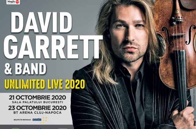 David Garret revine in 2020 cu doua concerte la Bucuresti si Cluj