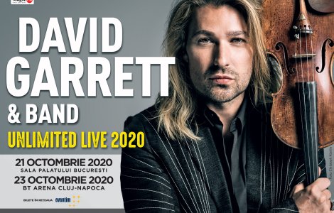 David Garret revine in 2020 cu doua concerte la Bucuresti si Cluj