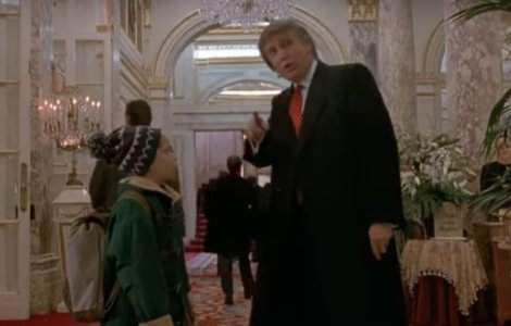 Secventa din "Singur acasa 2" in care apare Donald Trump, taiata in Ca