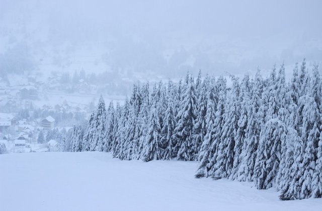 Risc de gradul 5 de avalansa in Fagaras. Turistii sfatuiti sa nu schieze in zona Balea Lac