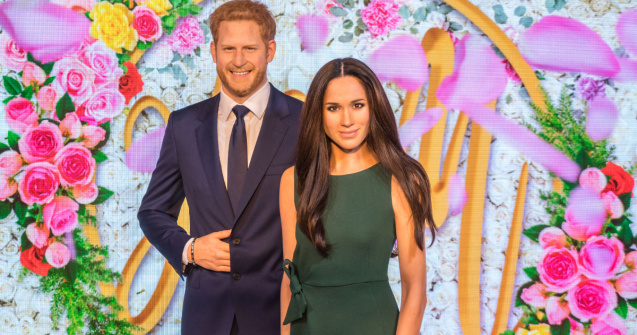 Figurile din ceara ale printului Harry si ducesei Meghan, separate