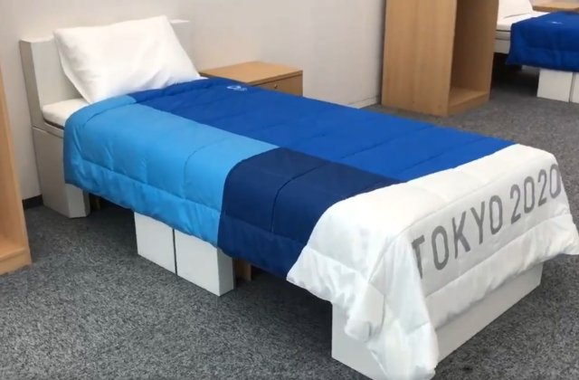 Paturile ecologice din carton de la JO vor rezista fara probleme activitatii sexuale, sustine firma producatoare