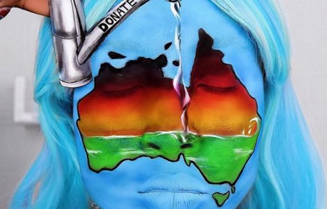  Top  10+ make-up artisti care au atras atentia asupra incediilor din Austra