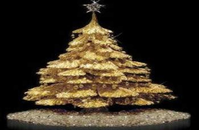 Un brad de Craciun din aur, de 4,2 mil dolari, de in vanzare la Tokyo