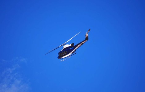 Un elicopter al Ministerului de Interne, in misiune de salvare a turistilor blocati in Fagaras