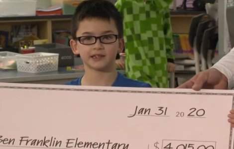 Un copil de opt ani a muncit pentru a plati datoriile de la cantina sc