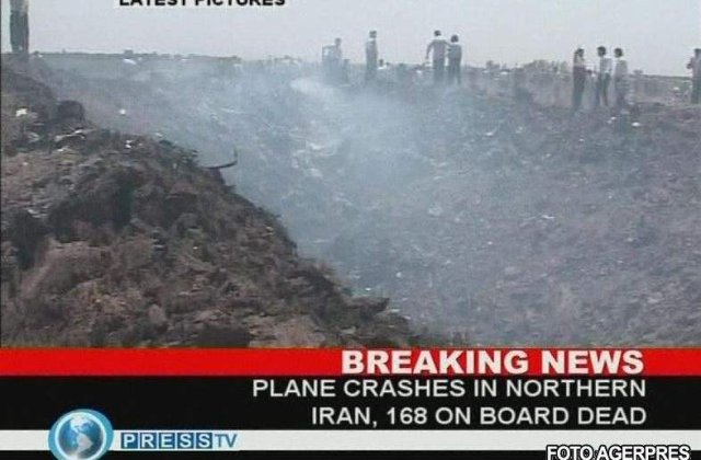 VIDEO: Accident aviatic in nord-estul Iranului