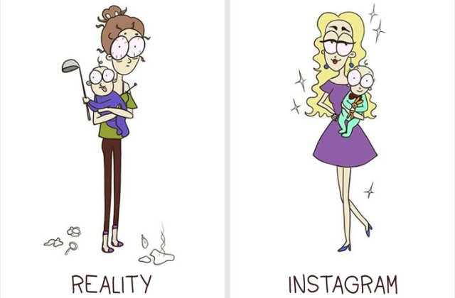 10+ ilustratii realiste care trateaza cu umor problemele maternitatii