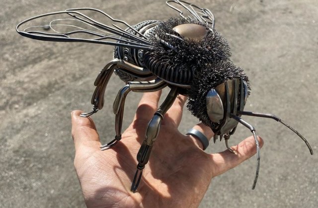 Mai mult decat arta: 10+ sculpturi realizate cu maestrie de un artist, folosindu-se de argint reciclat