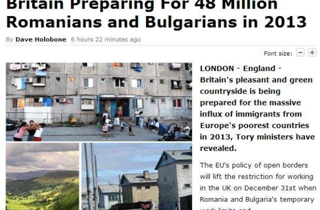 Daily Squib: Marea Britanie va primi 48 de milioane de romani si bulgari